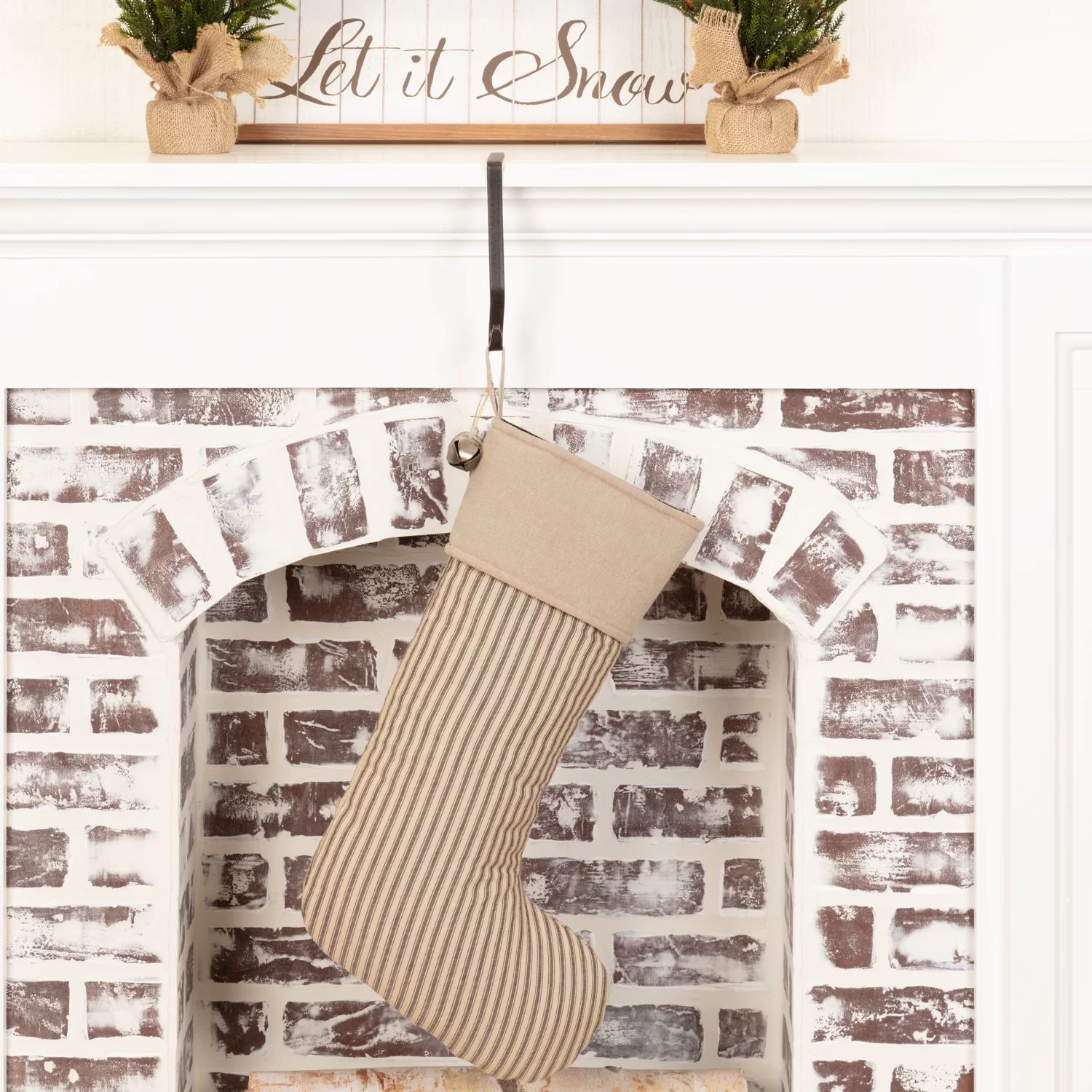 Laurel Foundry Modern Farmhouse Ticking Stripe Stocking & Reviews | Wayfair | Wayfair North America