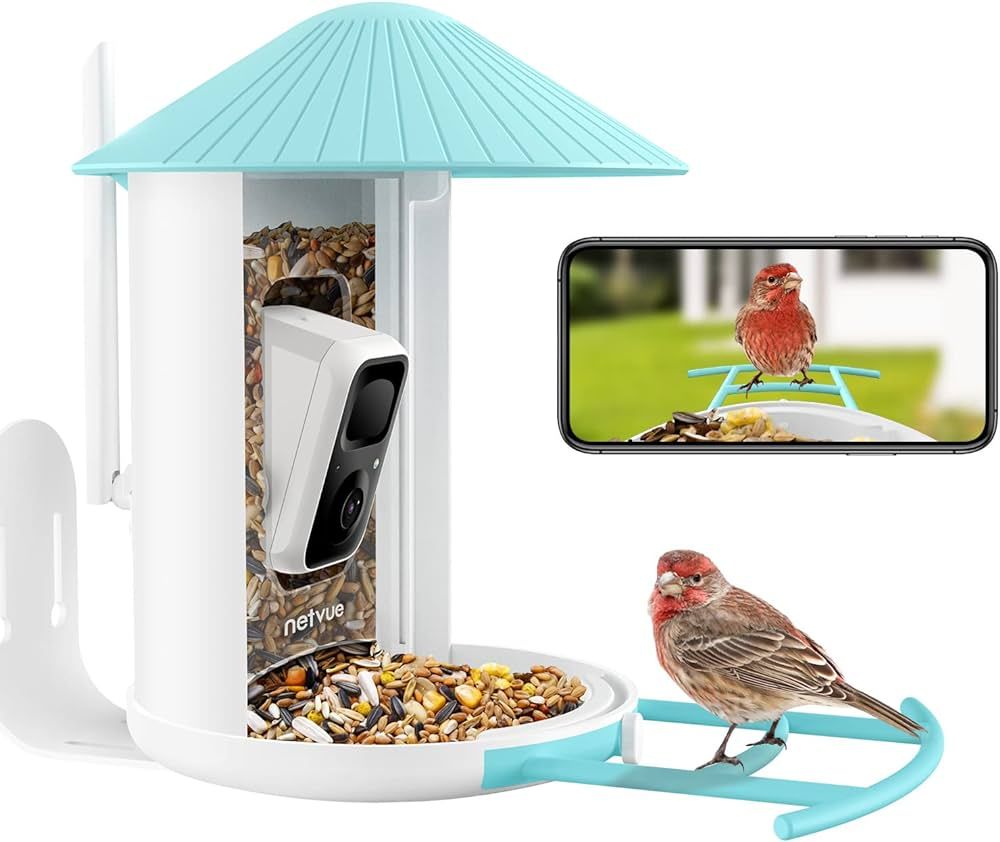 Amazon.com : NETVUE Birdfy Lite - Smart Bird Feeder with Camera, Bird Watching Camera, Auto Captu... | Amazon (US)