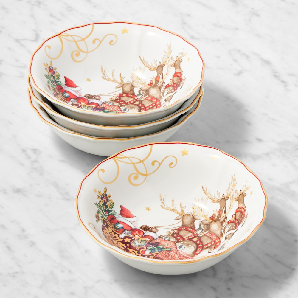 'Twas the Night Before Christmas Cereal Bowls, Set of 4 | Williams-Sonoma