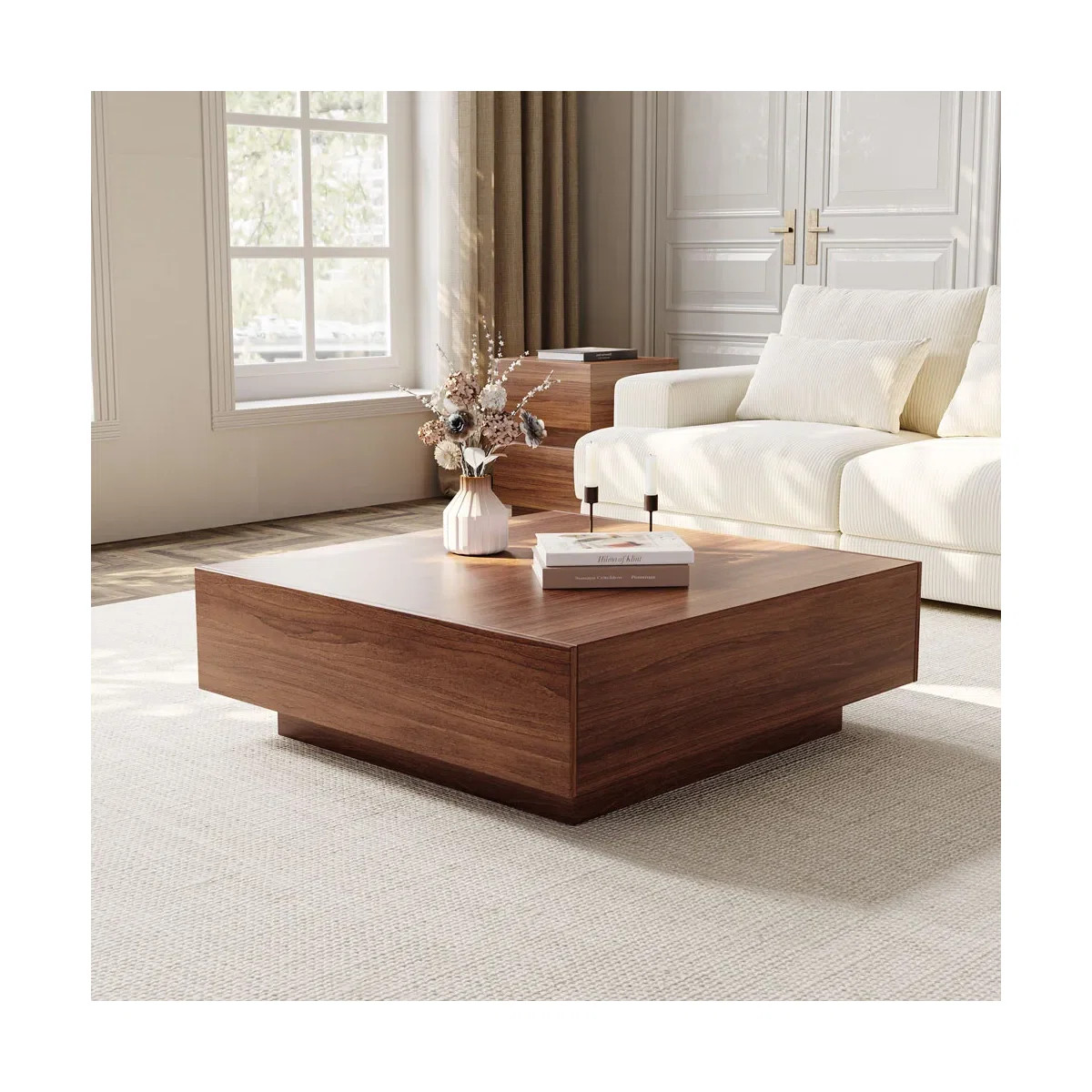 Cristyle Fully Assembled 2-Drawer Square Coffee Table | Wayfair North America