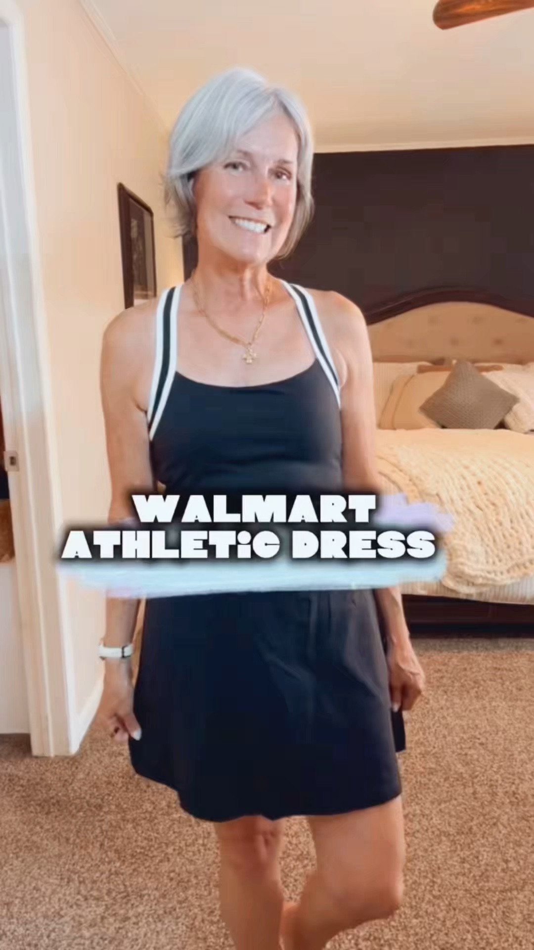 Loving this athletic dress with built in shorts from Walmart!  It has a built in bra and built in shorts that are not attached in the back!  A game changer for using the rest room. 

I am wearing a small and would say it’s TTS  

#LTKfitnessgoals #LTKActive #LTKOver40