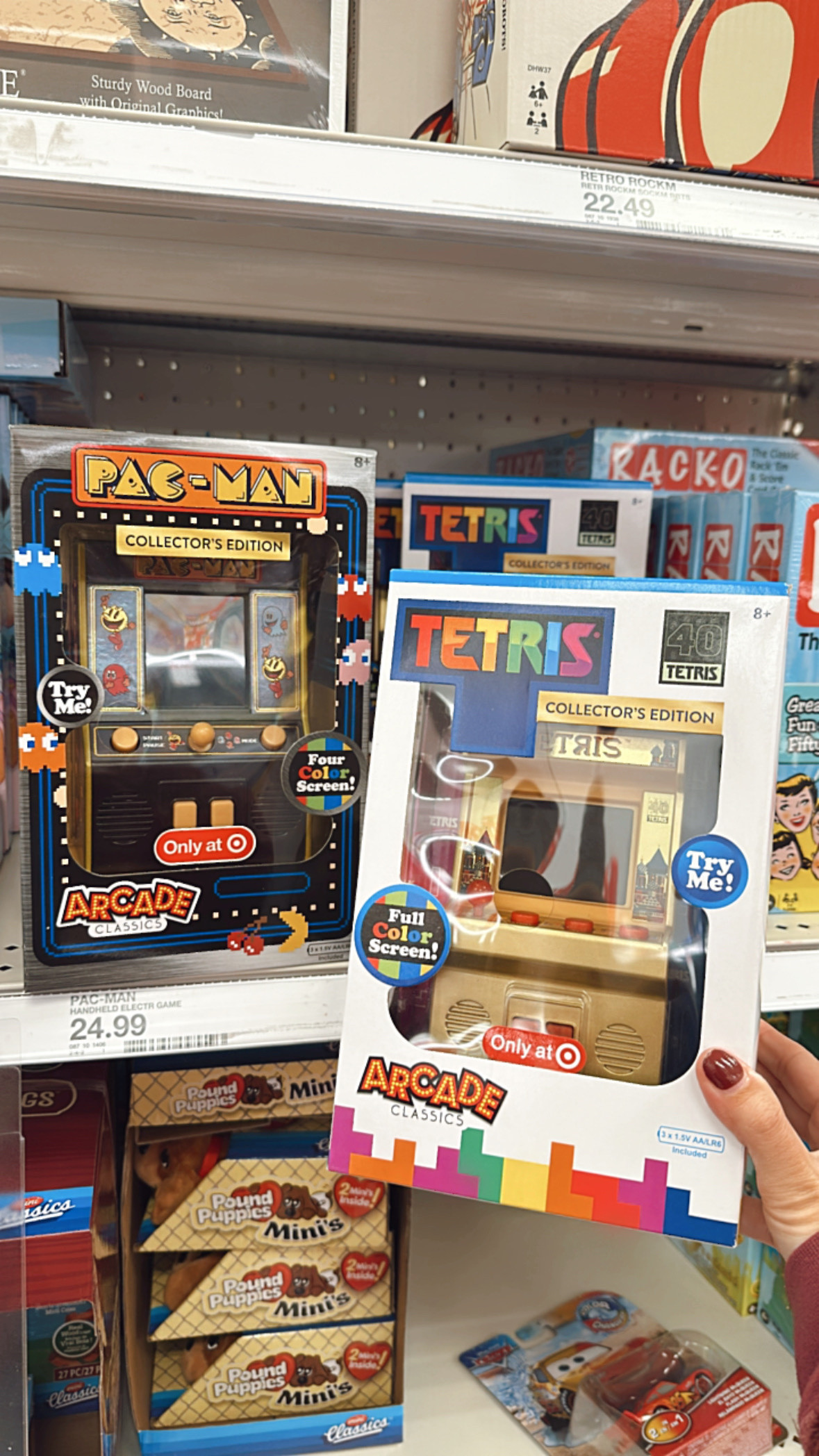 Retro mini arcade games! Pac-man is on sale online too! 👾🎮

❤️ Follow me on Instagram @TargetFamilyFinds 

#LTKKids #LTKSaleAlert #LTKGiftGuide
