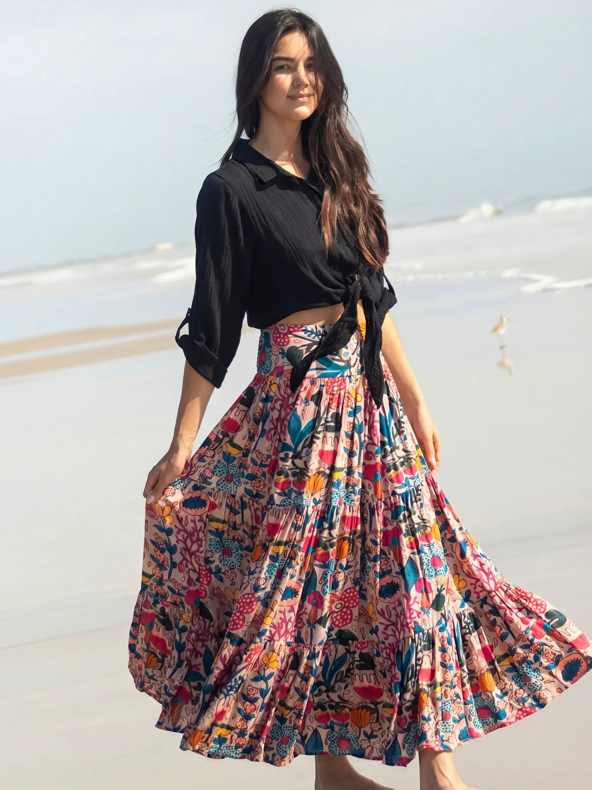 Hanna Convertible Maxi Skirt | Natural Life