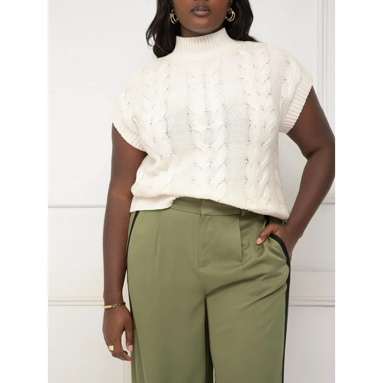 ELOQUII Elements Women's Plus Size Fall Top #LTKcurves #LTKmidsize #LTKunder40 | Walmart (US)