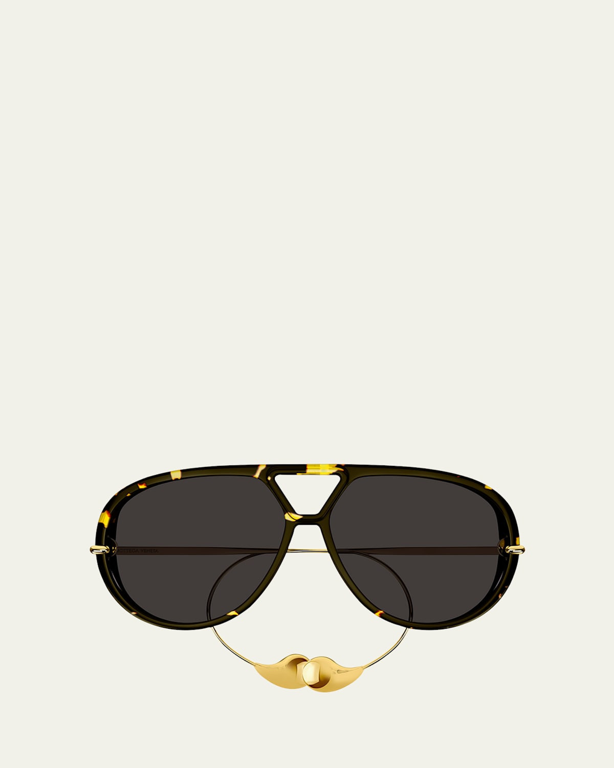 Geometric Acetate & Metal Alloy Aviator Sunglasses | Bergdorf Goodman