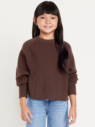 SoSoft Long-Sleeve Ribbed Sweater for Girls | Old Navy (US)