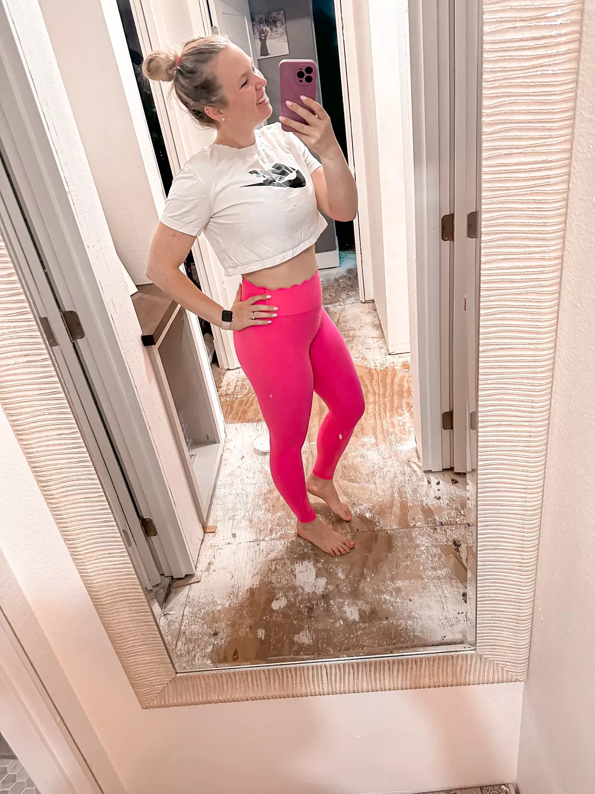 Rosa Scallop Sports Bra - Miami Vice Pink