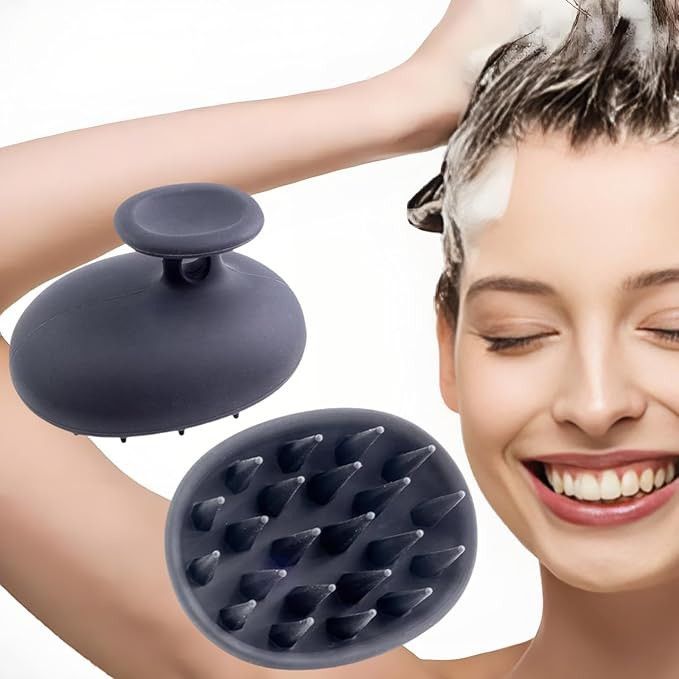 Generic Silicone Scalp Massager Shampoo Brush for Shower, Scalp Scrubber with Soft Bristles for H... | Amazon (US)