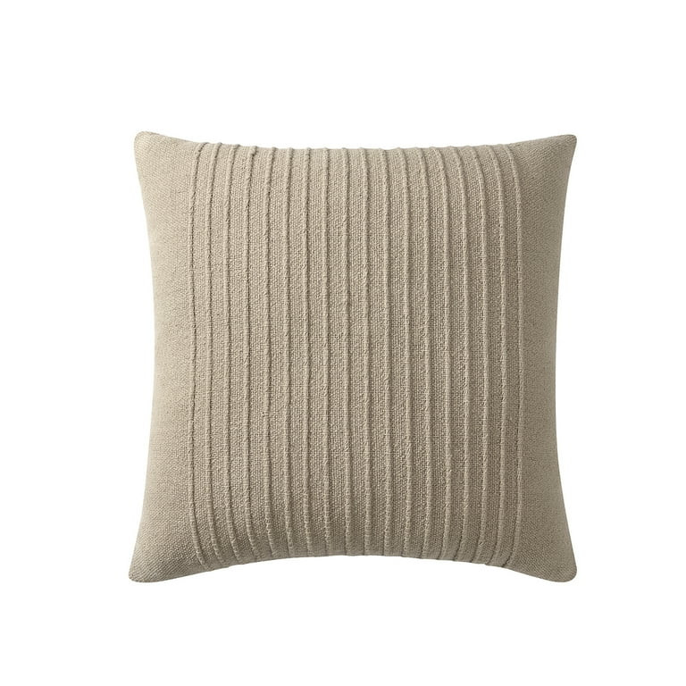 My Texas House 20" x 20" Liz Taupe Cotton Cording Decorative Pillow Cover | Walmart (US)