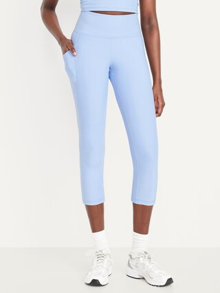High-Waisted PowerSoft Crop Pocket Leggings | Old Navy (US)