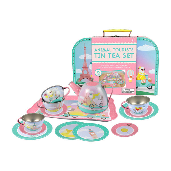 Animal Tourists Tin Tea Set | Maisonette