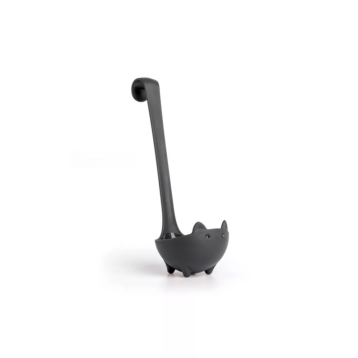 Ototo Katie Cat Ladle: Black Plastic, Dishwasher-Safe, 6.2 Volume, 9" Handle, 3.5" Head, 0.18 lbs | Target