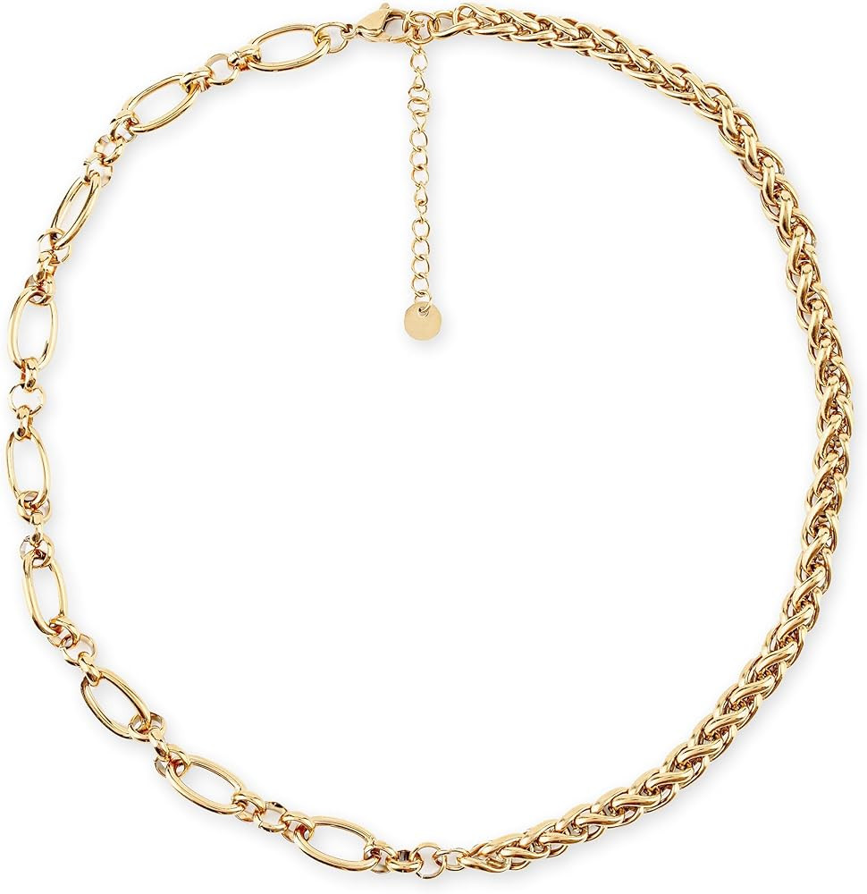 Necklace Chain | Waterproof 18K Real Gold Plated | Silver Necklace | Non Tarnish, PVD Coated | Ch... | Amazon (US)