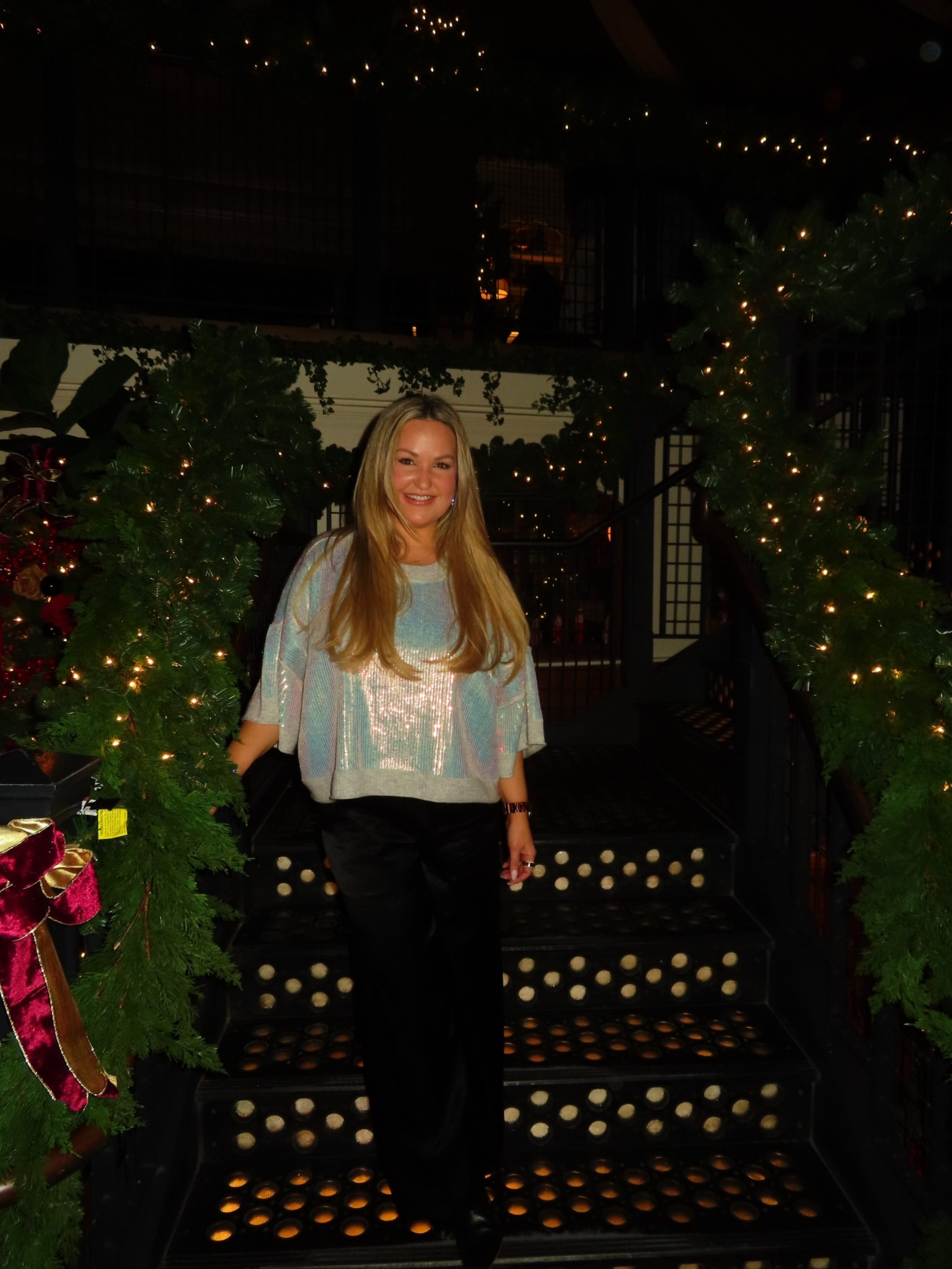 Sequin top 
Festive sequin sweater women 
Women’s sparkly sweater 

#LTKSeasonal #LTKHoliday