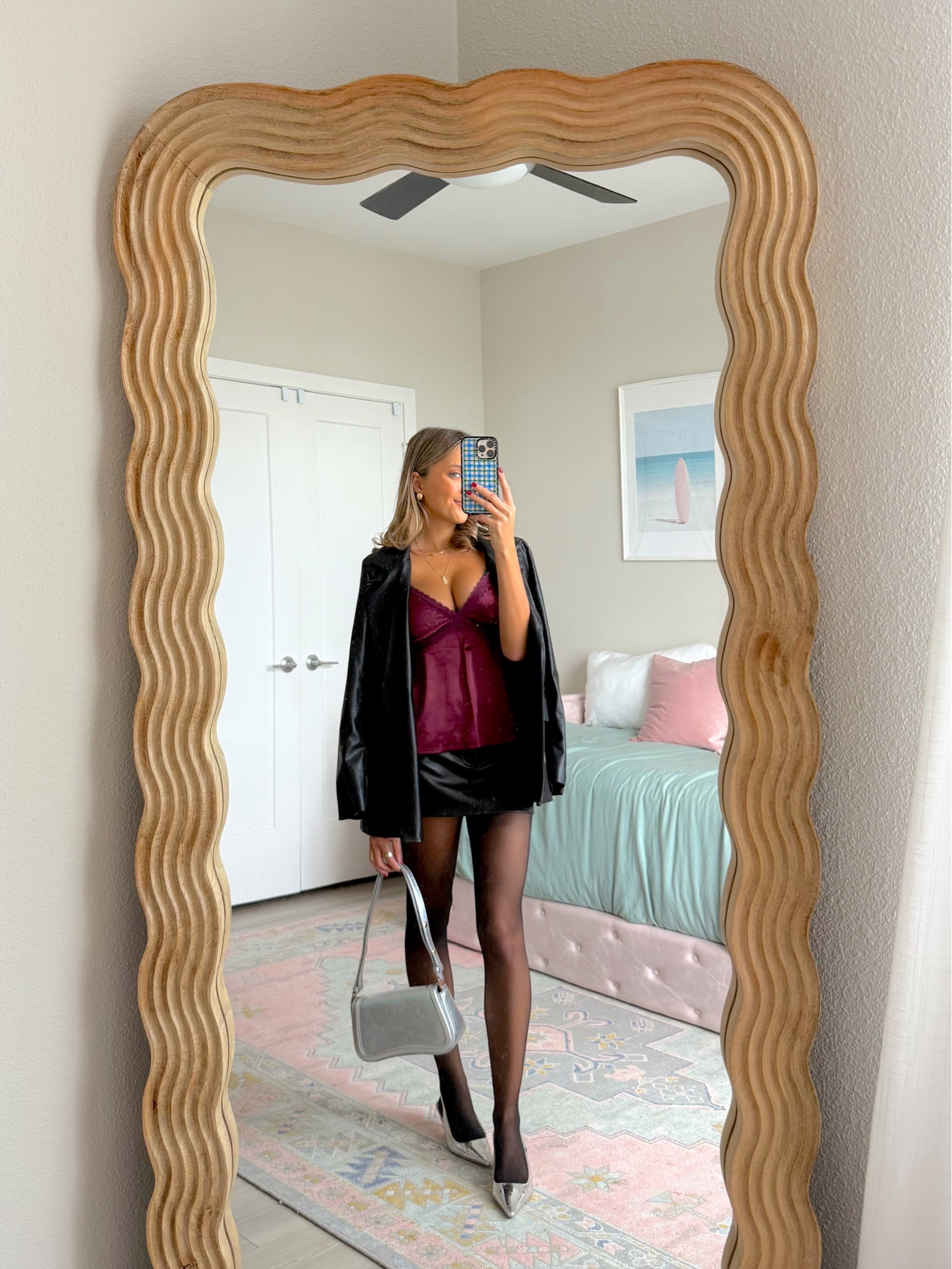 cutest winter outfit idea featuring Hollister new arrivals 🎄❤️ wearing a 00 in the leather skirt 

#LTKHoliday