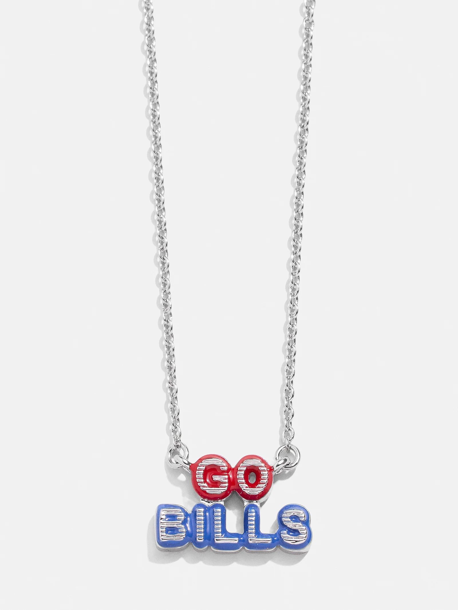 WEAR By Erin Andrews x BaubleBar Buffalo Bills Enamel Slogan Necklace - Buffalo Bills | BaubleBar (US)