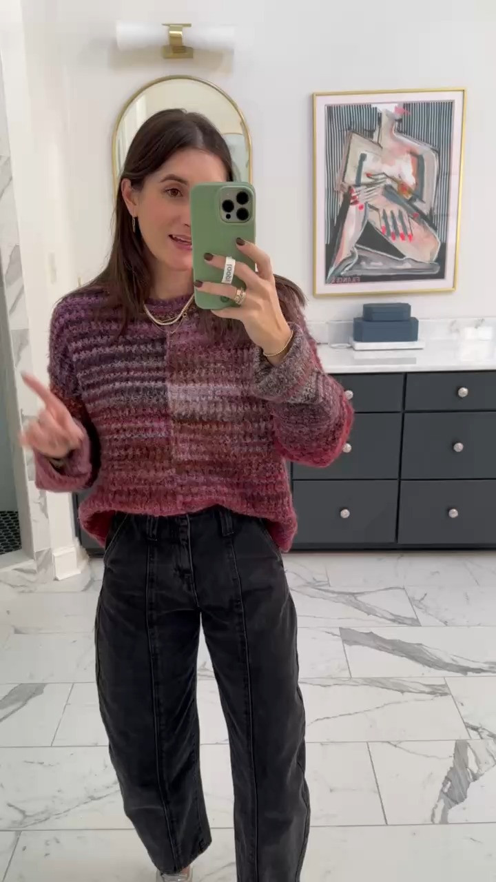 OOTD perfect for winter and spring transition! Sizing below 👇🏻 

Sweater: small
Barrel jeans: 0 
Sneakers: TTS

#LTKStyleTip #LTKSeasonal