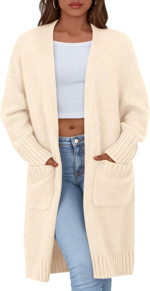 PRETTYGARDEN Open Front Cardigan Sweaters for Women | Amazon (US)