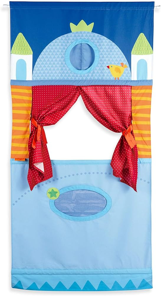 Amazon.com: HABA Doorway Puppet Theater - Space Saver with Adjustable Rod: Ideal for Pretend Play... | Amazon (US)