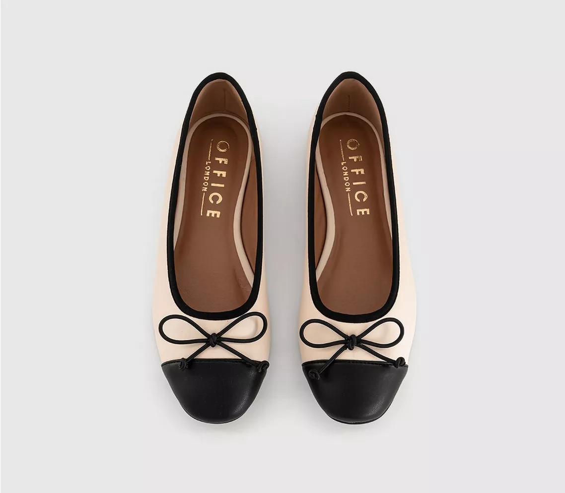 Fran Toecap Round Toe Ballerina Shoes | Office Shoes (UK)