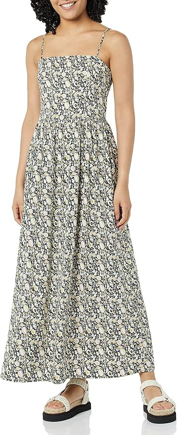 Goodthreads Women's Georgette Smock-Back Cami Maxi Dress | Amazon (US)