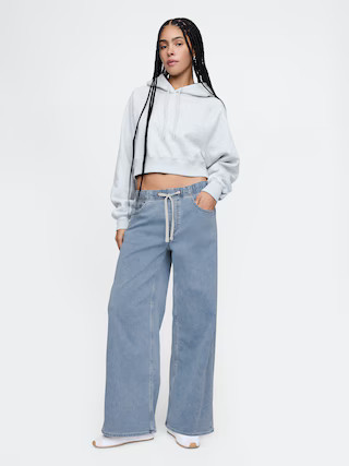 Mid Rise Knit Easy Baggy Jeans | Gap (US)