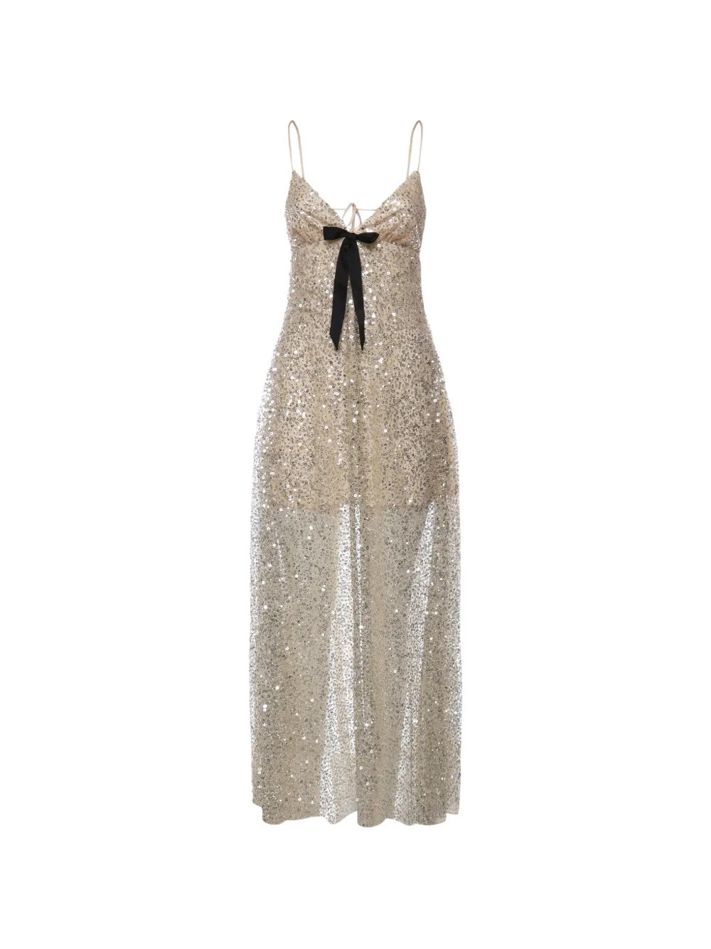 For Love And Lemons Clara sequin maxi dress - Neutrals | Farfetch Global