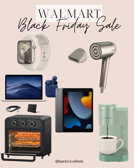 Walmart Black Friday sale, Apple Watch, shark blow dryer, iPad, Keurig, toaster oven,laptop, tech 

#LTKsalealert #LTKfindsunder100 #LTKCyberWeek