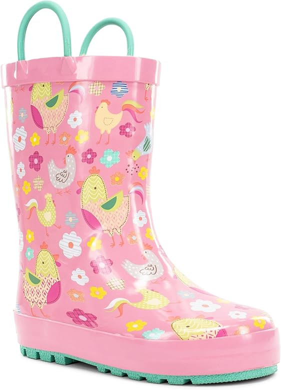 Western Chief Rain Boots with Pull on Handles for Toddlers and Kids - Premium Waterproof Boots fo... | Amazon (US)