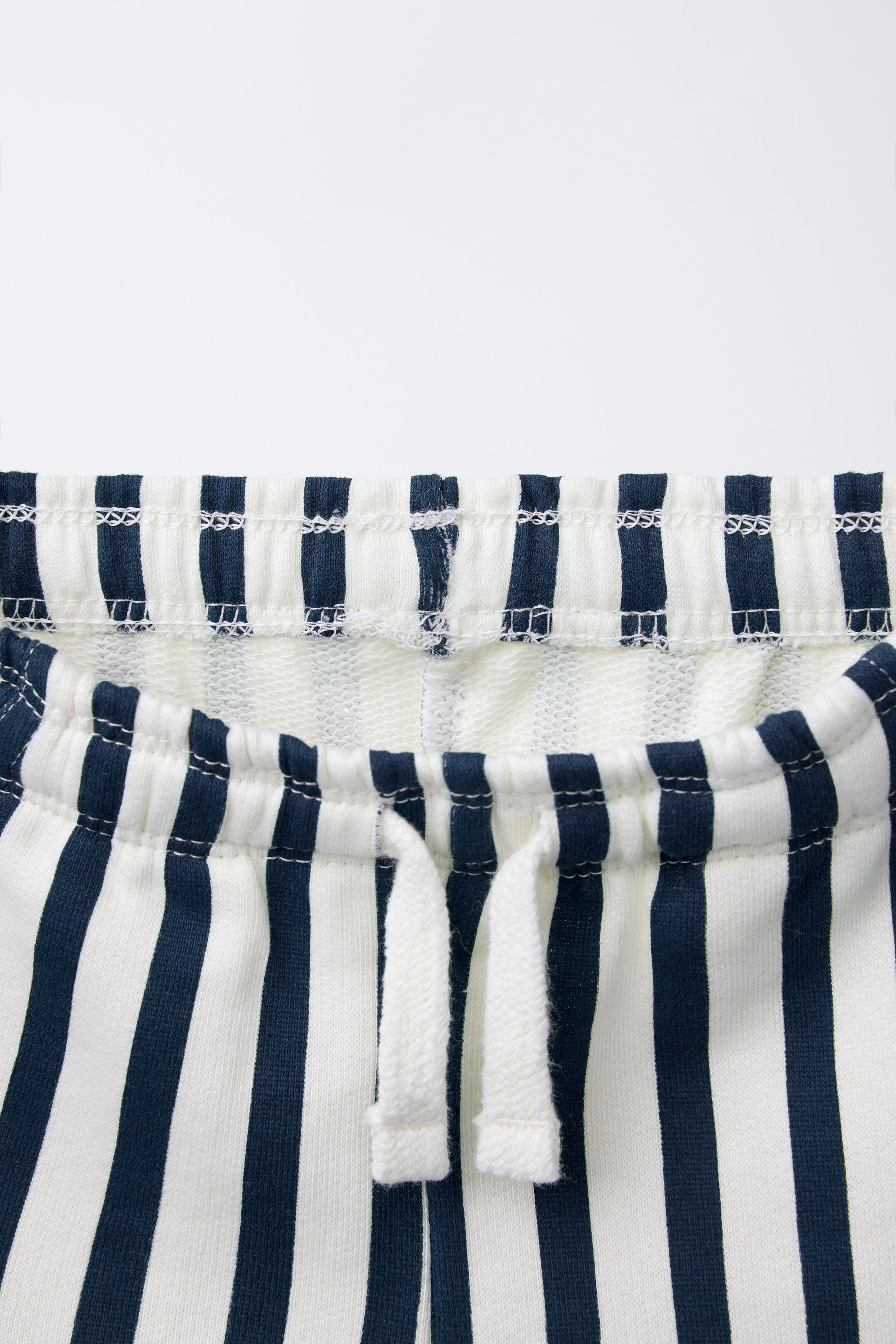 STRIPED PLUSH SHORTS | Zara US