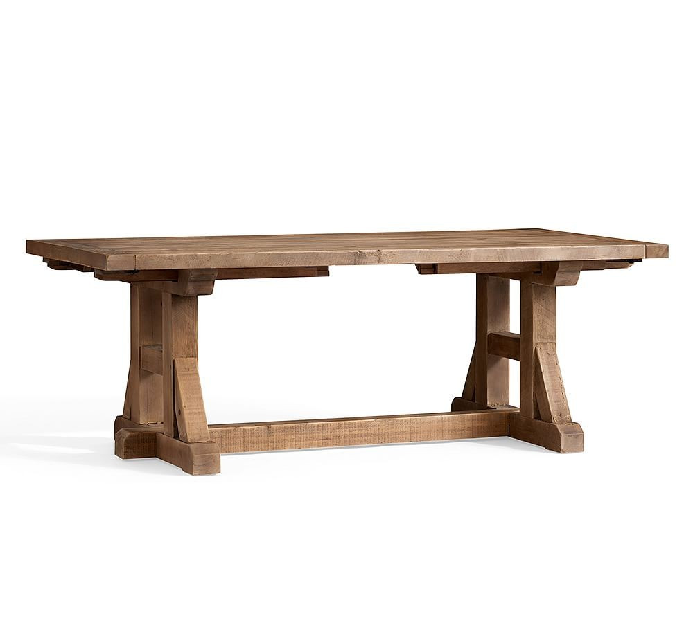 Stafford Reclaimed Wood Extending Dining Table, Pine, 86"" - 110"" L | Pottery Barn (US)