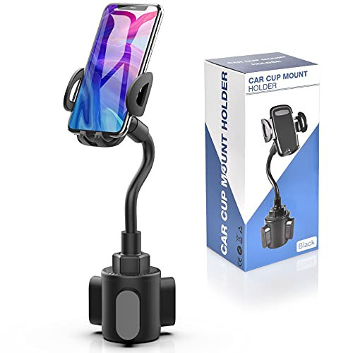 Phone Holders for Your Car, Cup Holder Phone Mount, Universal Adjustable Gooseneck Cup Holder Cradle Car Mount for iPhone 17/16/15/14/13/12/11/Pro Max/X/Xs/XsMax/8/8Plus,Samsung,Huawei,LG, Sony(Black) | Amazon (US)