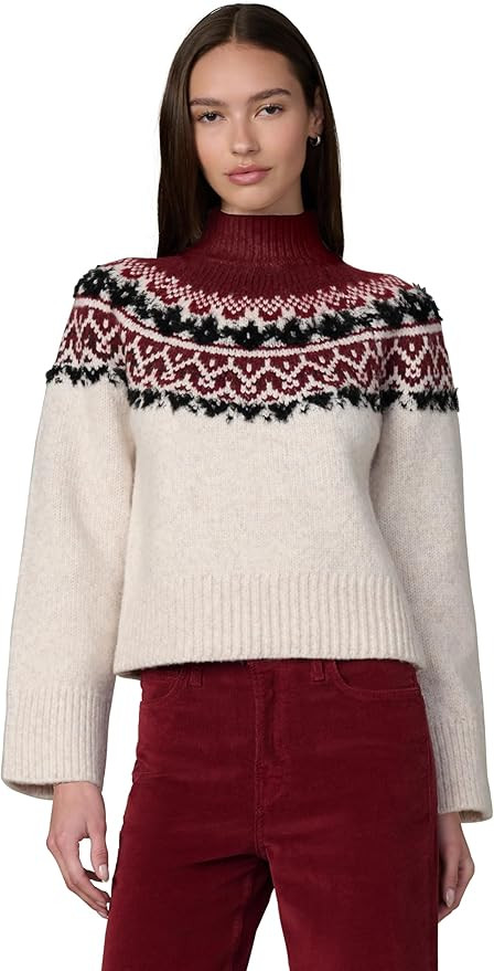 Joe's Women's The Celeste Fair Isle Long Sleeve Sweater | Amazon (US)