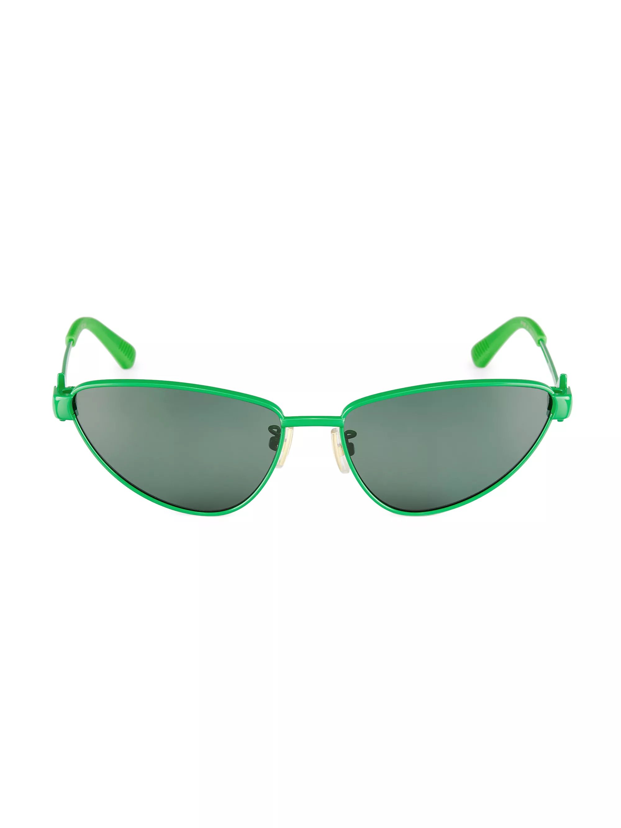 SunglassesCat EyeBottega VenetaTriangle Metal 59MM Cat-Eye Sunglasses$540 | Saks Fifth Avenue