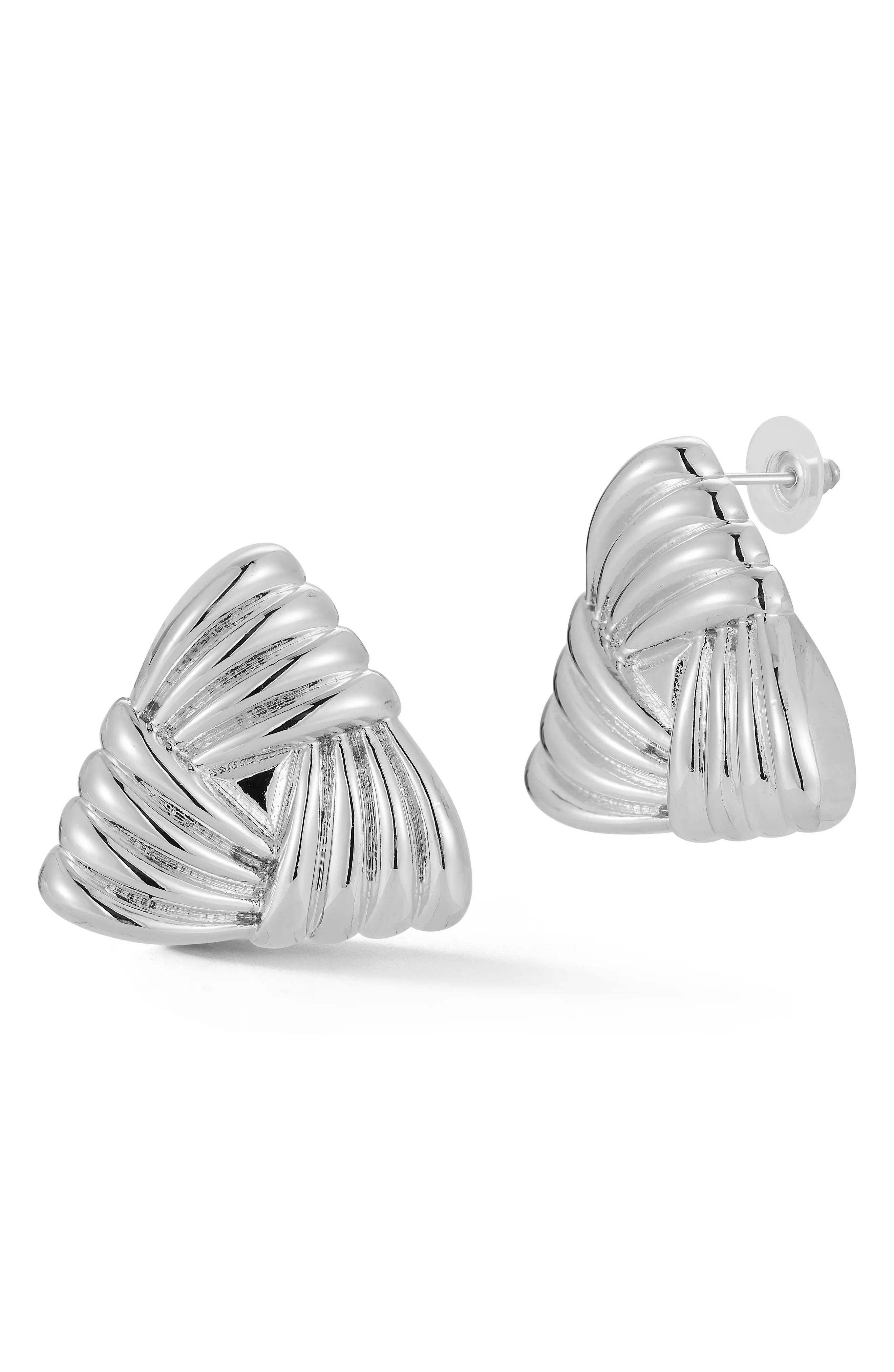 Textured Triangle Stud Earrings (Women) | Nordstromrack | Nordstrom Rack