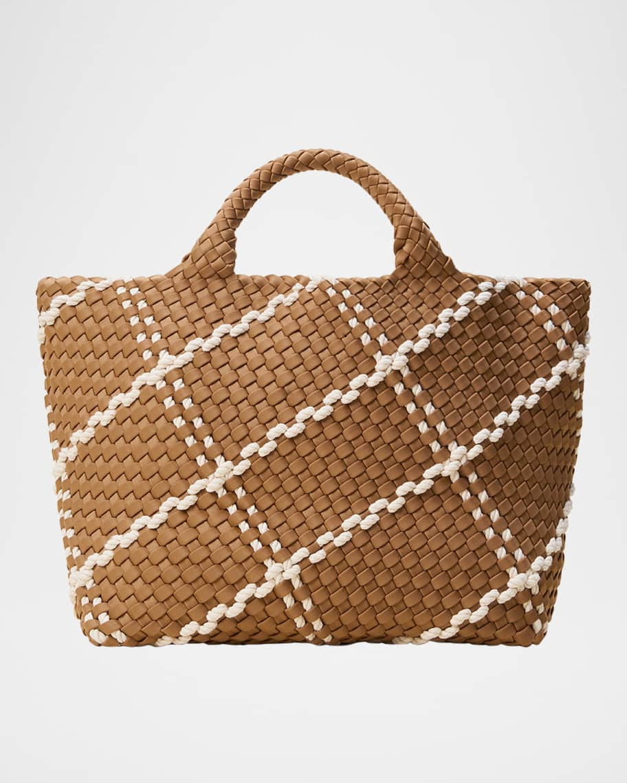 NAGHEDI St. Barths Medium Striped Woven Tote Bag | Neiman Marcus