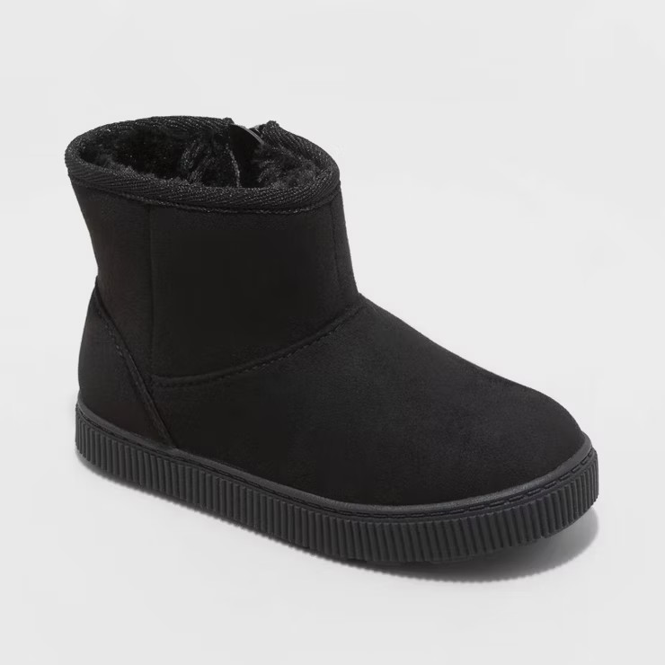 Toddler Girls' Arlo Zipper Winter Shearling Style Boots - Cat & Jack™ | Target