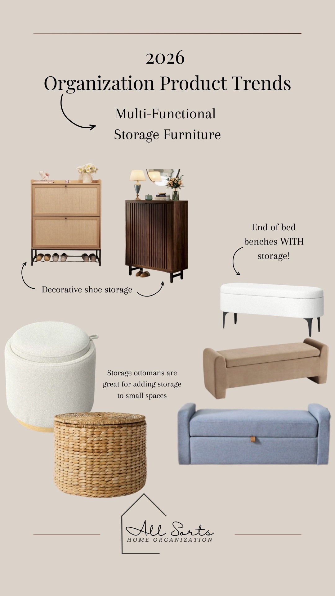 Optimize storage in your home with furniture! 

#homeorganization #organization #storage #storagesolutions

#LTKHome