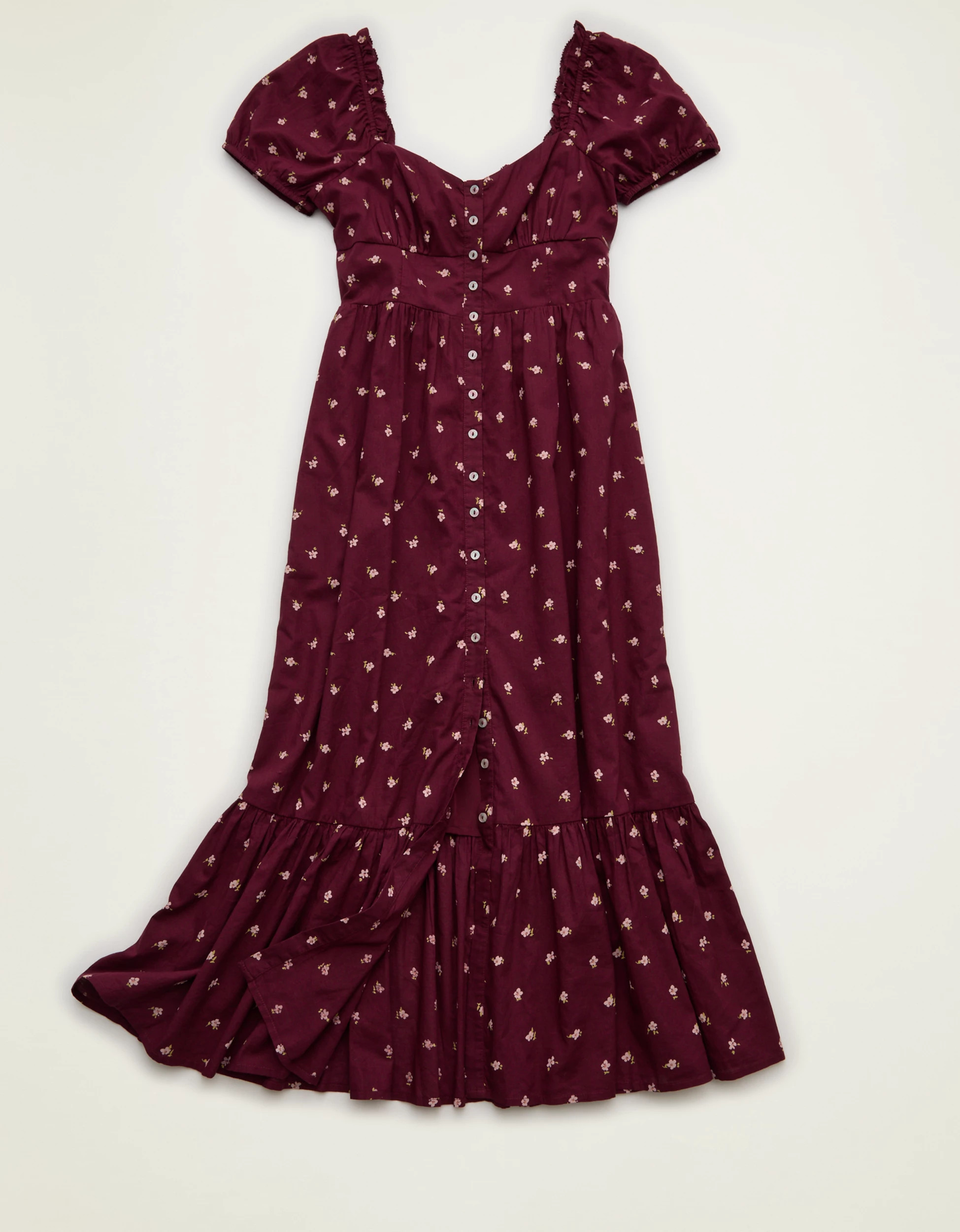 AE Short-Sleeve Midi Dress | American Eagle Outfitters (US & CA)