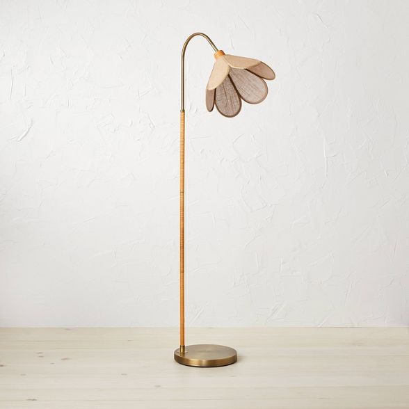 Burlap Petal Floor Lamp (Includes LED Light Bulb) - Opalhouse&#8482; designed with Jungalow&#8482... | Target