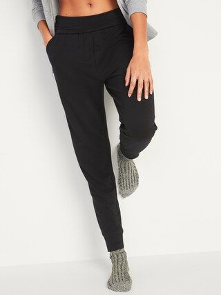 Mid-Rise UltraLite French Terry Jogger Yoga Pants for Women | Old Navy (US)