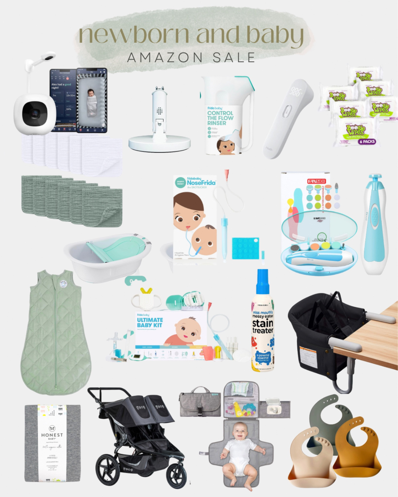 Amazon favorites that are already on sale for Black Friday! Newborn essentials and baby essentials that you will actually use! Plus the Bob duallie double stroller we got is on sale and the nanit monitor that we still use for our 3 year old! 

#LTKCyberWeek #LTKfamily #LTKbaby
