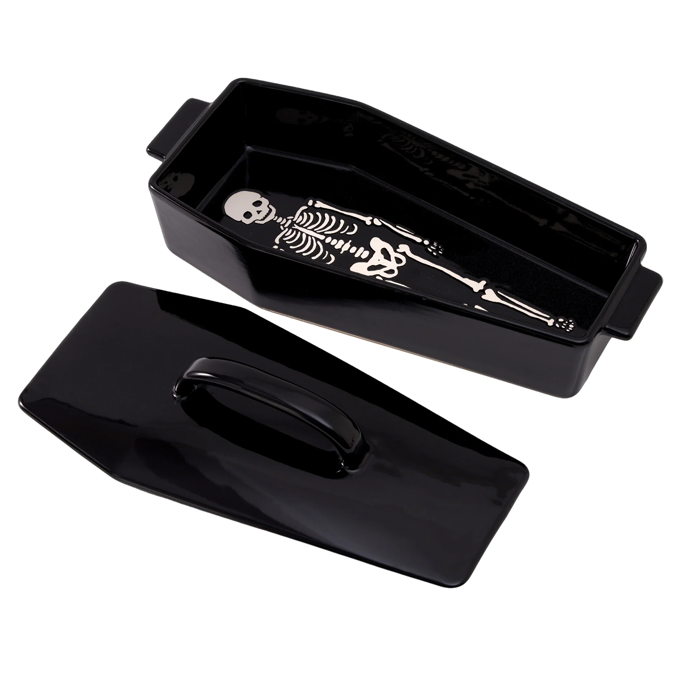 WTC Coffin Figural Stoneware Bake & Serve Dish With Lid, Ceramic Coffin Bake Pan with Cover | Walmart (US)