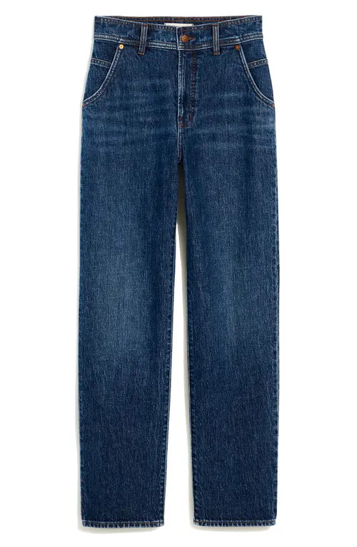 Madewell The Perfect Vintage Straight Leg Jean in Stanhill Wash at Nordstrom, Size 24 | Nordstrom