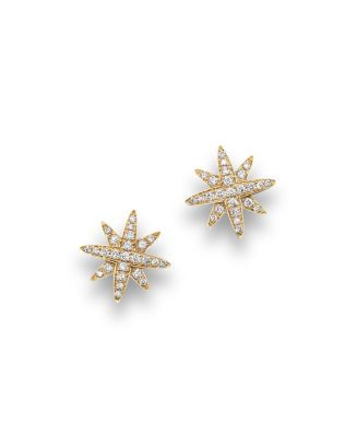 Bloomingdale's Fine Collection Diamond Starburst Stud Earrings in 14K Yellow Gold, .25 ct. t.w.  ... | Bloomingdale's (US)