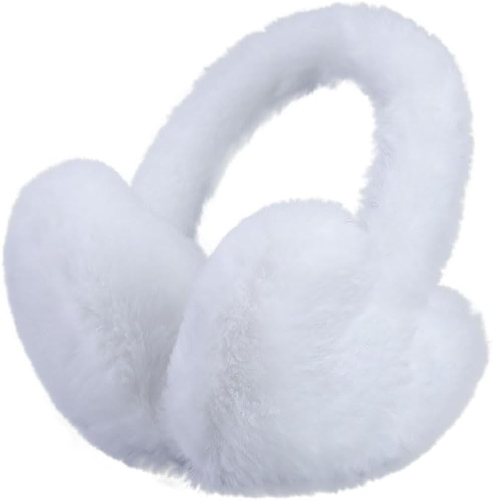 Heart Plush Ear Muffs for Women Men Soft Furry Winter Warm Earmuffs Ear Warmers for Cold Weather | Amazon (US)