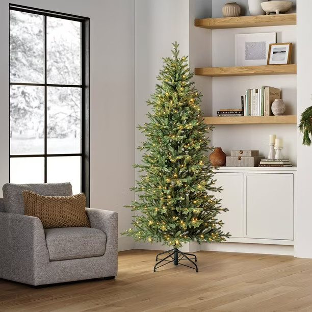 Member's Mark 7' Slim Linden Fir Pre-Lit Christmas Tree | Sam's Club