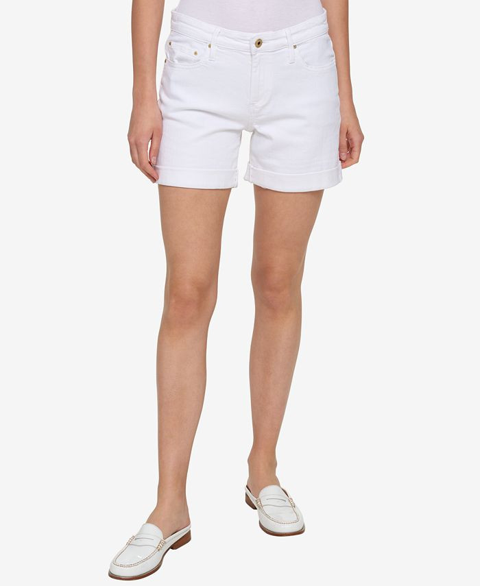 Tommy Hilfiger TH Flex Cuffed Shorts & Reviews - Shorts - Women - Macy's | Macys (US)