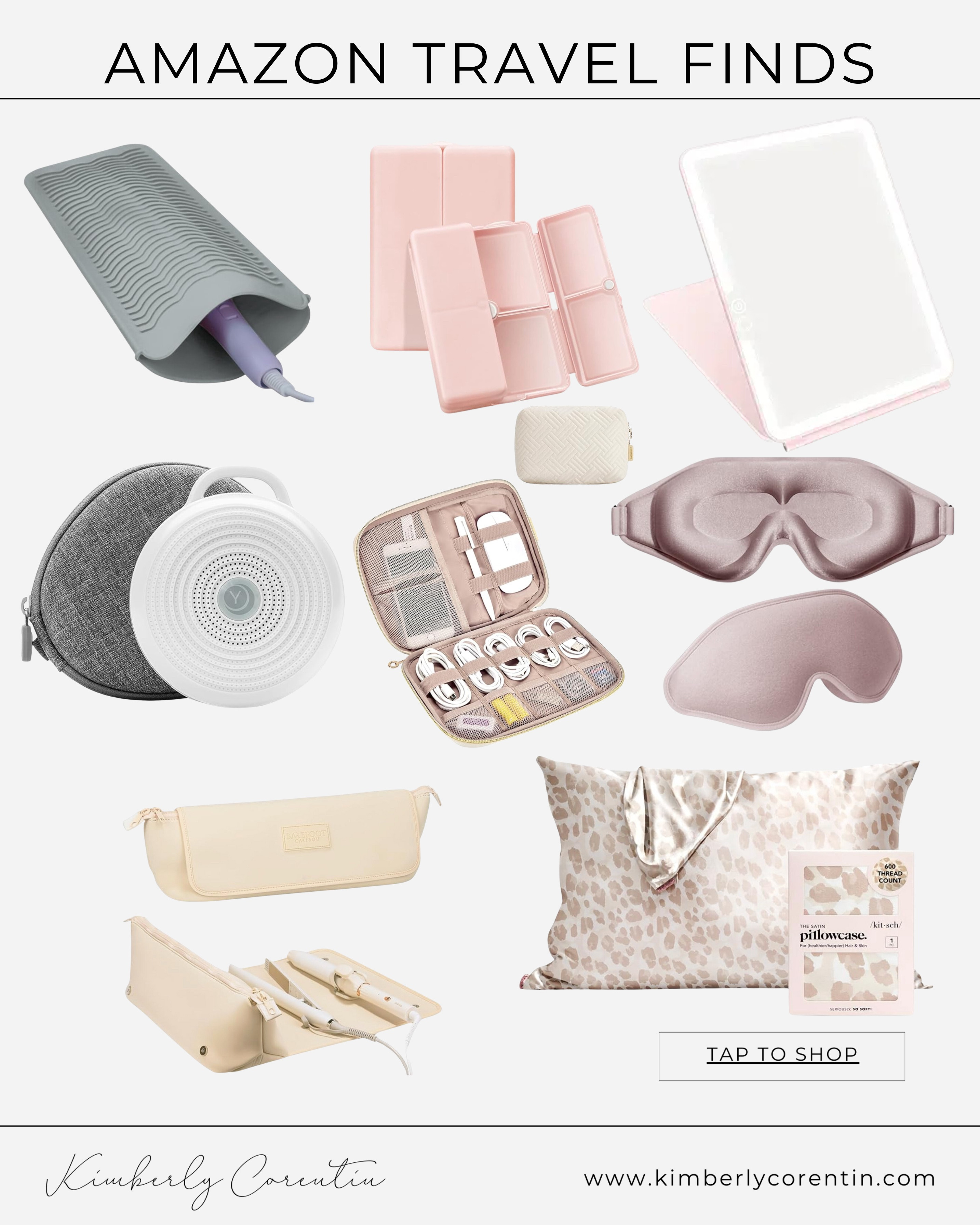 Amazon travel essentials for your next vacation! 

Love a good eye mask for sleeping on the plane and this cord organization wallet will have everything organized and at your finger tips when you need it. 

Amazon travel, beach vacation, spring break, Amazon hair products, sound machine, beauty organization

#LTKBeauty #LTKFindsUnder50 #LTKTravel