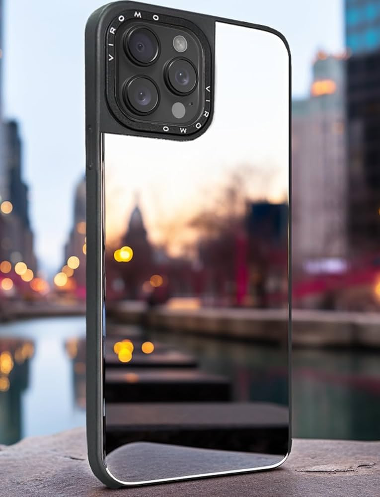 Mirror Case (for iPhone 14 Pro Max) with Screen Protectors [2 Pack], Shockproof Soft Corners, Bye... | Amazon (US)